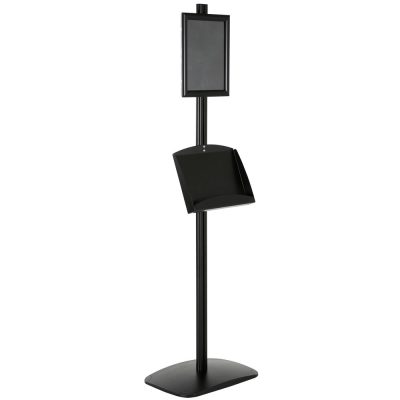 free-standing-stand-in-black-color-with-1-x-8.5x11-frame-in-portrait-and-landscape-and-2-x-5.5x8.5-steel-shelf-single-sided-12