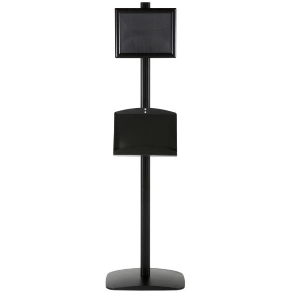 free-standing-stand-in-black-color-with-1-x-8.5x11-frame-in-portrait-and-landscape-and-2-x-5.5x8.5-steel-shelf-single-sided-5