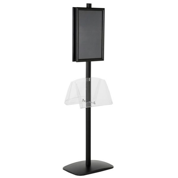 free-standing-stand-in-black-color-with-2-x-11X17-frame-in-portrait-and-landscape-and-2-2-x-8.5x11-clear-shelf-in-acrylic-double-sided-11
