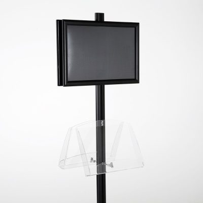 free-standing-stand-in-black-color-with-2-x-11X17-frame-in-portrait-and-landscape-and-2-2-x-8.5x11-clear-shelf-in-acrylic-double-sided-7