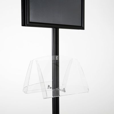 free-standing-stand-in-black-color-with-2-x-11X17-frame-in-portrait-and-landscape-and-2-2-x-8.5x11-clear-shelf-in-acrylic-double-sided-8