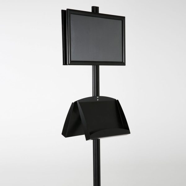 free-standing-stand-in-black-color-with-2-x-11X17-frame-in-portrait-and-landscape-and-2-x-5.5x8.5-steel-shelf-double-sided-12