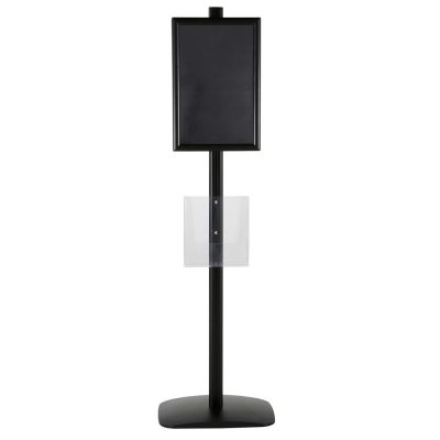 free-standing-stand-in-black-color-with-2-x-11X17-frame-in-portrait-and-landscape-and-2-x-8.5x11-clear-pocket-shelf-double-sided-11