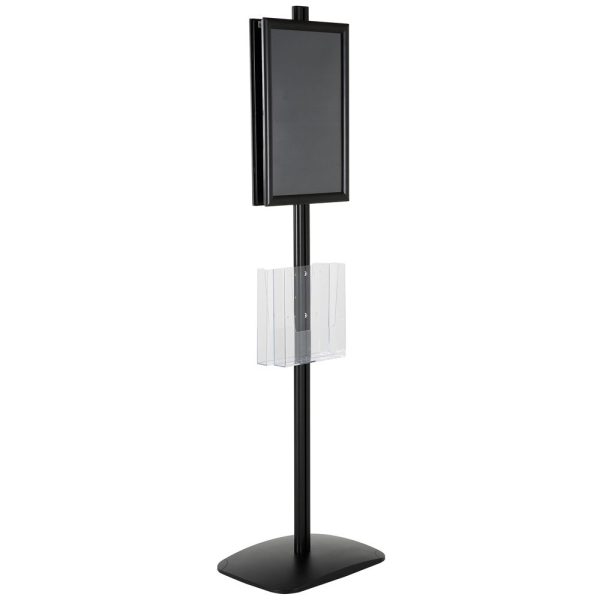 free-standing-stand-in-black-color-with-2-x-11X17-frame-in-portrait-and-landscape-and-2-x-8.5x11-clear-pocket-shelf-double-sided-12