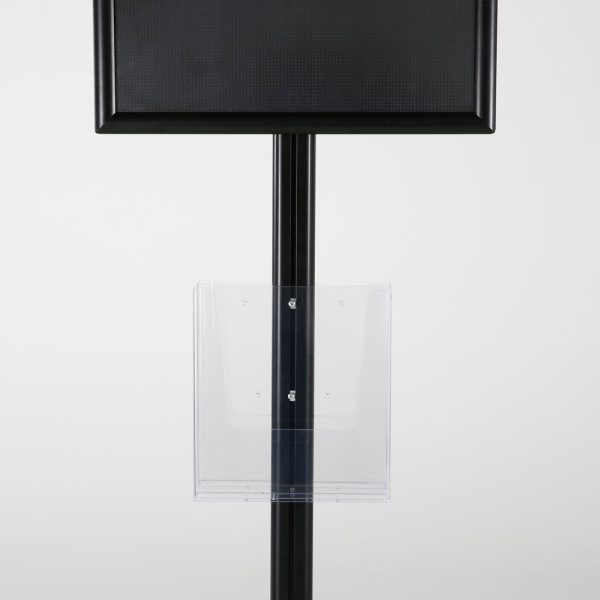 free-standing-stand-in-black-color-with-2-x-11X17-frame-in-portrait-and-landscape-and-2-x-8.5x11-clear-pocket-shelf-double-sided-7