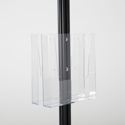 free-standing-stand-in-black-color-with-2-x-11X17-frame-in-portrait-and-landscape-and-2-x-8.5x11-clear-pocket-shelf-double-sided-9