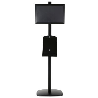 free-standing-stand-in-black-color-with-2-x-11X17-frame-in-portrait-and-landscape-and-2-x-8.5x11-steel-shelf-double-sided-10