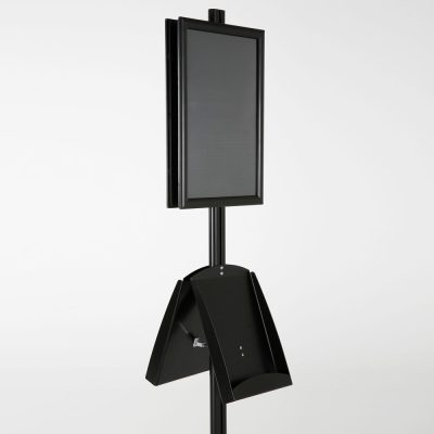 free-standing-stand-in-black-color-with-2-x-11X17-frame-in-portrait-and-landscape-and-2-x-8.5x11-steel-shelf-double-sided-7