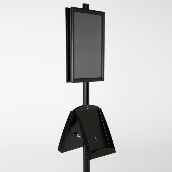 free-standing-stand-in-black-color-with-2-x-11X17-frame-in-portrait-and-landscape-and-2-x-8.5x11-steel-shelf-double-sided-7
