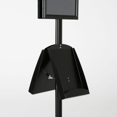 free-standing-stand-in-black-color-with-2-x-11X17-frame-in-portrait-and-landscape-and-2-x-8.5x11-steel-shelf-double-sided-8