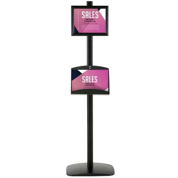 With 2 x (8.5x11) Frame In Portrait And Landscape And (2) 2 x (5.5x8.5) Steel Shelf