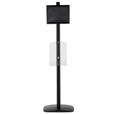 free-standing-stand-in-black-color-with-2-x-8.5x11-frame-in-portrait-and-landscape-and-2-x-8.5x11-clear-shelf-in-acrylic-double-sided-8