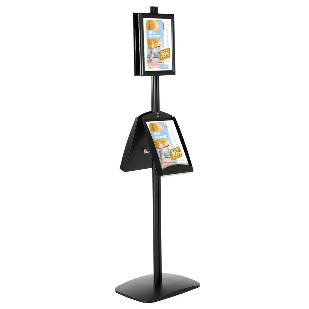 With 2 x (8.5x11) Frame In Portrait And Landscape And 2 x (8.5x11) steel Shelf
