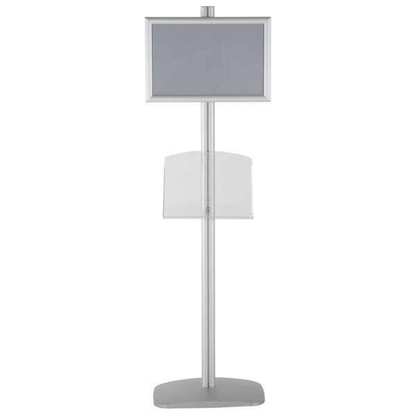 free-standing-stand-in-silver-color-with-1-x-11X17-frame-in-portrait-and-landscape-and-1-2-x-8.5x11-clear-shelf-in-acrylic-single-sided-13