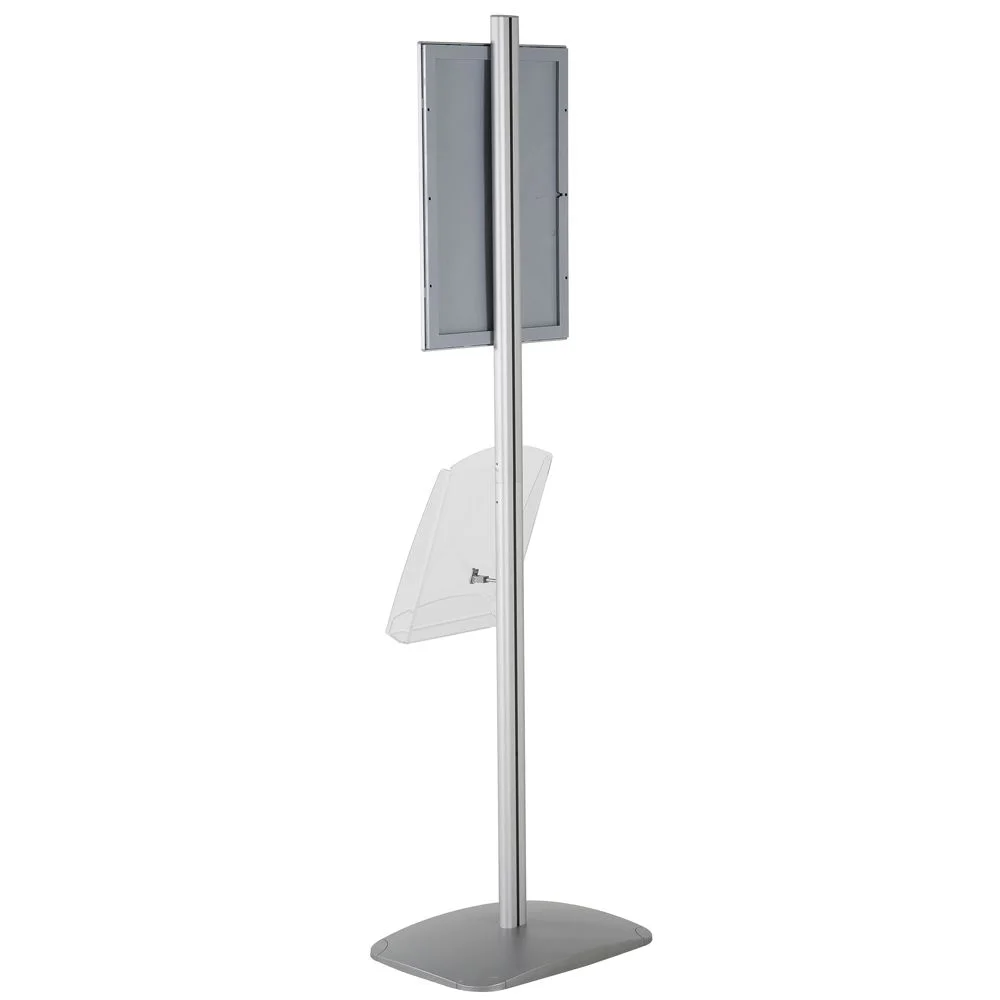 free-standing-stand-in-silver-color-with-1-x-11X17-frame-in-portrait-and-landscape-and-1-x-8.5x11-clear-shelf-in-acrylic-single-sided-13 free-standing-stand-in-silver-color-with-1-x-11X17-frame-in-portrait-and-landscape-and-1-x-8.5x11-clear-shelf-in-acrylic-single-sided