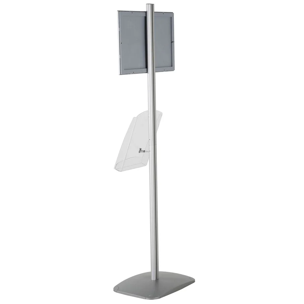 free-standing-stand-in-silver-color-with-1-x-11X17-frame-in-portrait-and-landscape-and-1-x-8.5x11-clear-shelf-in-acrylic-single-sided-7 free-standing-stand-in-silver-color-with-1-x-11X17-frame-in-portrait-and-landscape-and-1-x-8.5x11-clear-shelf-in-acrylic-single-sided
