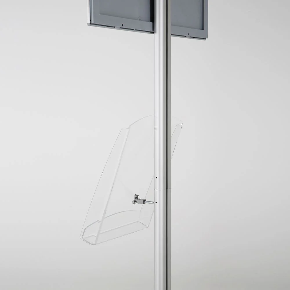 free-standing-stand-in-silver-color-with-1-x-11X17-frame-in-portrait-and-landscape-and-1-x-8.5x11-clear-shelf-in-acrylic-single-sided-8 free-standing-stand-in-silver-color-with-1-x-11X17-frame-in-portrait-and-landscape-and-1-x-8.5x11-clear-shelf-in-acrylic-single-sided