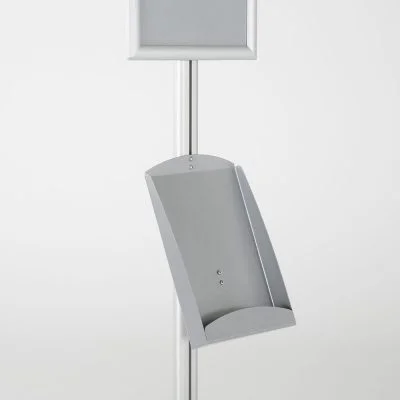 free-standing-stand-in-silver-color-with-1-x-11X17-frame-in-portrait-and-landscape-and-1-x-8.5x11-steel-shelf-single-sided-9