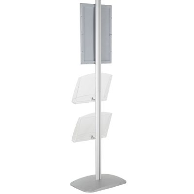 free-standing-stand-in-silver-color-with-1-x-11X17-frame-in-portrait-and-landscape-and-2-x-8.5x11-clear-shelf-in-acrylic-single-sided-14