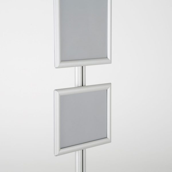 free-standing-stand-in-silver-color-with-1-x-11x17-frame-and-1-x-8.5x11-frame-in-portrait-and-landscape-position-single-sided