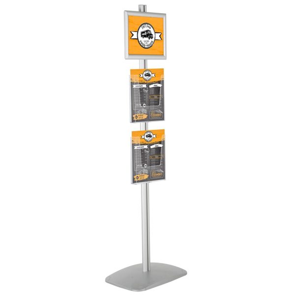 Free Standing Stand In Silver Color