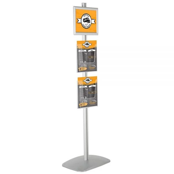 Free Standing Stand In Silver Color