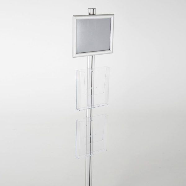 free-standing-stand-in-silver-color-with-1-x-8.5X11-frame-in-portrait-and-landscape-and-2-x-8.5x11-clear-pocket-shelf-single-sided-17