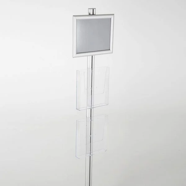 free-standing-stand-in-silver-color-with-1-x-8.5X11-frame-in-portrait-and-landscape-and-2-x-8.5x11-clear-pocket-shelf-single-sided-17