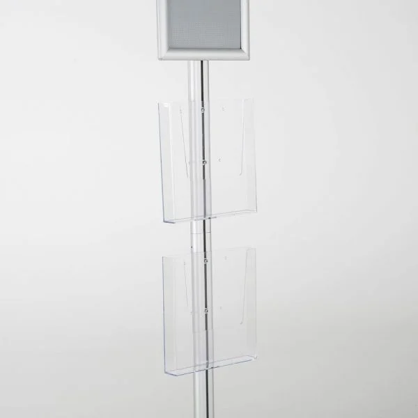 free-standing-stand-in-silver-color-with-1-x-8.5X11-frame-in-portrait-and-landscape-and-2-x-8.5x11-clear-pocket-shelf-single-sided-9