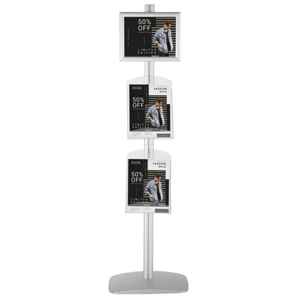 Free Standing Stand In Silver Color