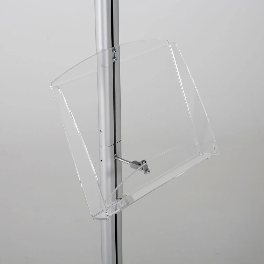 free-standing-stand-in-silver-color-with-1-x-8.5x11-frame-in-portrait-and-landscape-and-1-2-x-8.5x11-clear-shelf-in-acrylic-single-sided-11 free-standing-stand-in-silver-color-with-1-x-8.5x11-frame-in-portrait-and-landscape-and-1-2-x-8.5x11-clear-shelf-in-acrylic-single-sided-11