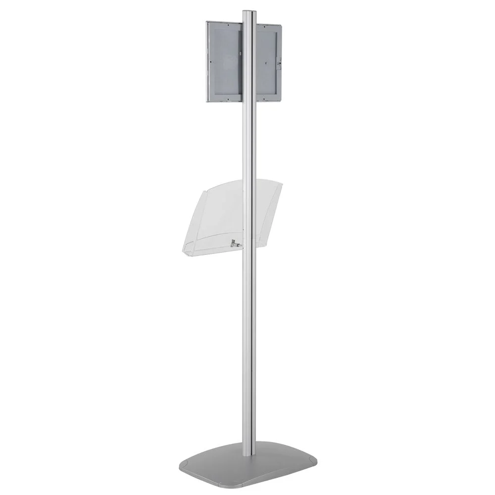 free-standing-stand-in-silver-color-with-1-x-8.5x11-frame-in-portrait-and-landscape-and-1-2-x-8.5x11-clear-shelf-in-acrylic-single-sided-16 free-standing-stand-in-silver-color-with-1-x-8.5x11-frame-in-portrait-and-landscape-and-1-2-x-8.5x11-clear-shelf-in-acrylic-single-sided-16