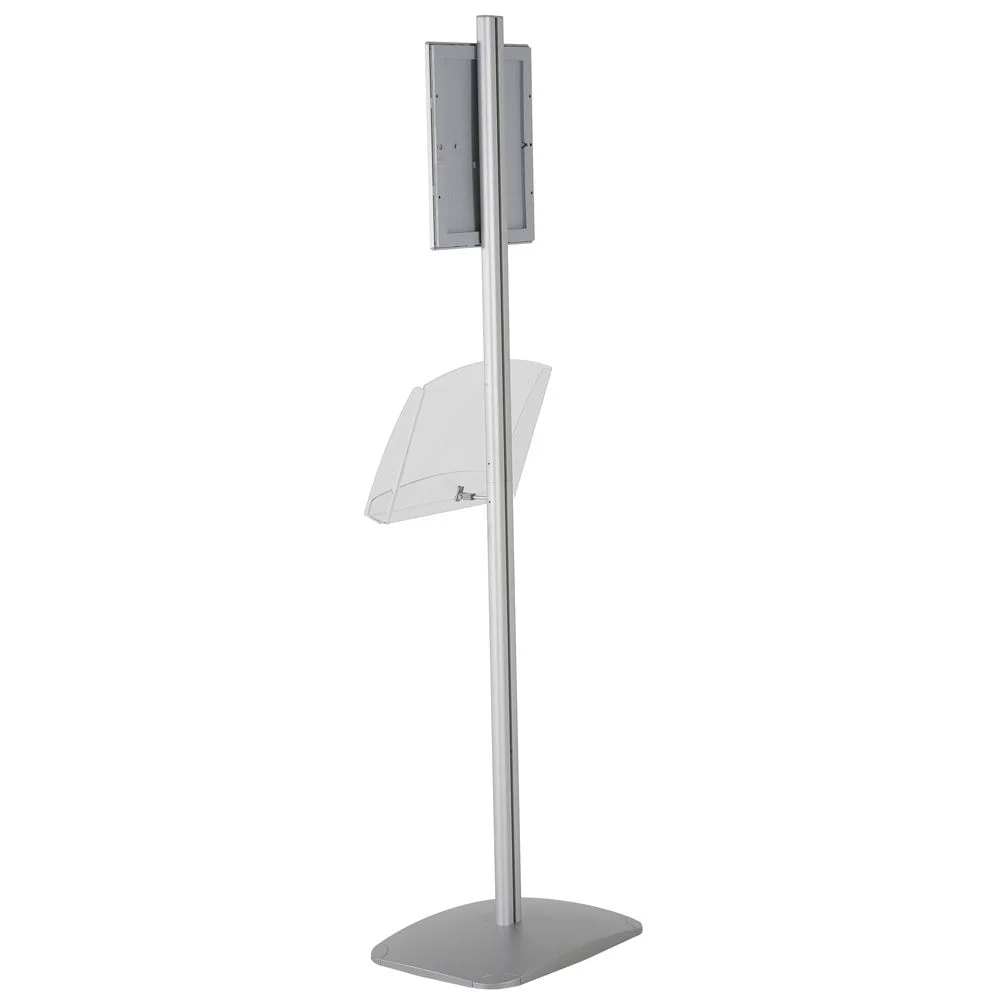 free-standing-stand-in-silver-color-with-1-x-8.5x11-frame-in-portrait-and-landscape-and-1-2-x-8.5x11-clear-shelf-in-acrylic-single-sided-7 free-standing-stand-in-silver-color-with-1-x-8.5x11-frame-in-portrait-and-landscape-and-1-2-x-8.5x11-clear-shelf-in-acrylic-single-sided-7