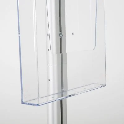 free-standing-stand-in-silver-color-with-1-x-8.5x11-frame-in-portrait-and-landscape-and-1-x-8.5x11-clear-pocket-shelf-single-sided-10
