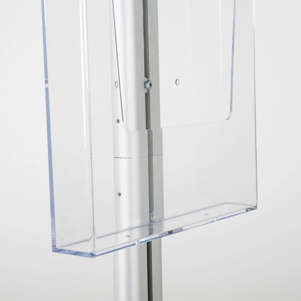 free-standing-stand-in-silver-color-with-1-x-8.5x11-frame-in-portrait-and-landscape-and-1-x-8.5x11-clear-pocket-shelf-single-sided-10