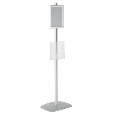 free-standing-stand-in-silver-color-with-1-x-8.5x11-frame-in-portrait-and-landscape-and-1-x-8.5x11-clear-pocket-shelf-single-sided-16