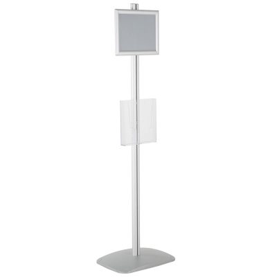 free-standing-stand-in-silver-color-with-1-x-8.5x11-frame-in-portrait-and-landscape-and-1-x-8.5x11-clear-pocket-shelf-single-sided-5