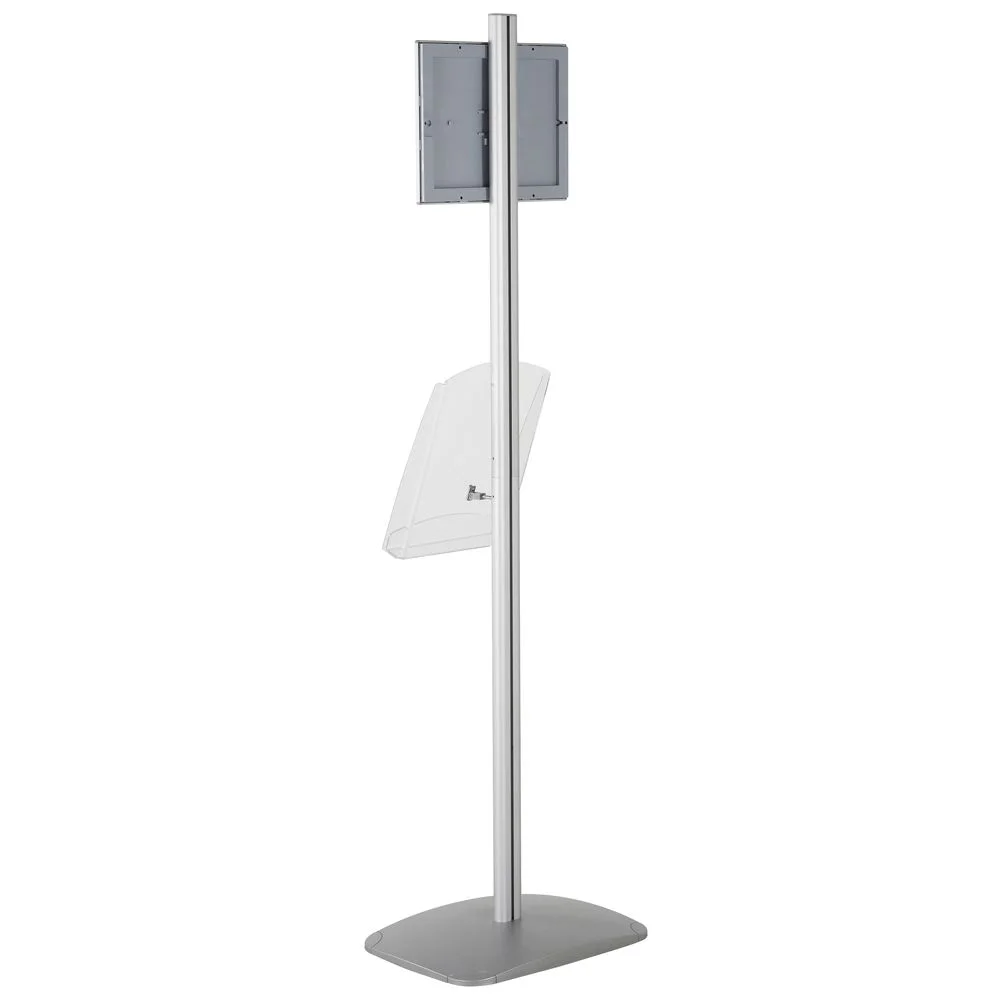 free-standing-stand-in-silver-color-with-1-x-8.5x11-frame-in-portrait-and-landscape-and-1-x-8.5x11-clear-shelf-in-acrylic-single-sided-15 free-standing-stand-in-silver-color-with-1-x-8.5x11-frame-in-portrait-and-landscape-and-1-x-8.5x11-clear-shelf-in-acrylic-single-sided-15