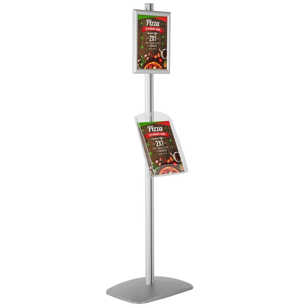 With 1 x (8.5x11) Frame In Portrait And Landscape And 1 x (8.5x11) Clear Shelf In Acrylic With 1 x (8.5x11) Frame In Portrait And Landscape And 1 x (8.5x11) Clear Shelf In Acrylic