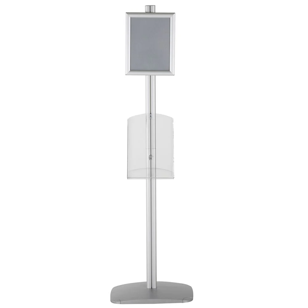 free-standing-stand-in-silver-color-with-1-x-8.5x11-frame-in-portrait-and-landscape-and-1-x-8.5x11-clear-shelf-in-acrylic-single-sided-6 free-standing-stand-in-silver-color-with-1-x-8.5x11-frame-in-portrait-and-landscape-and-1-x-8.5x11-clear-shelf-in-acrylic-single-sided-6