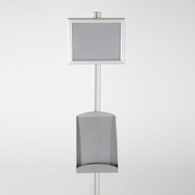 free-standing-stand-in-silver-color-with-1-x-8.5x11-frame-in-portrait-and-landscape-and-1-x-8.5x11-steel-shelf-single-sided-12