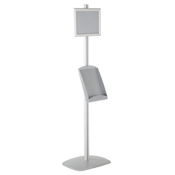 free-standing-stand-in-silver-color-with-1-x-8.5x11-frame-in-portrait-and-landscape-and-1-x-8.5x11-steel-shelf-single-sided-6