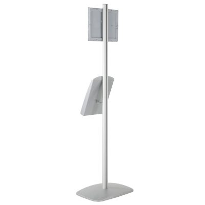 free-standing-stand-in-silver-color-with-1-x-8.5x11-frame-in-portrait-and-landscape-and-1-x-8.5x11-steel-shelf-single-sided-7