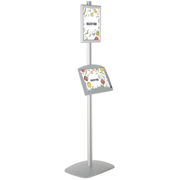 Free Standing Stand In Silver Color