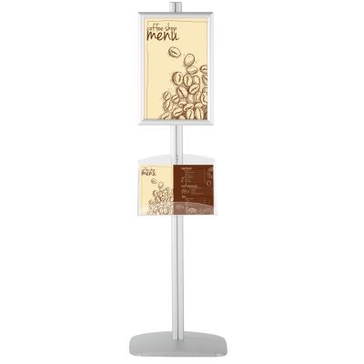 Free Standing Stand In Silver Color