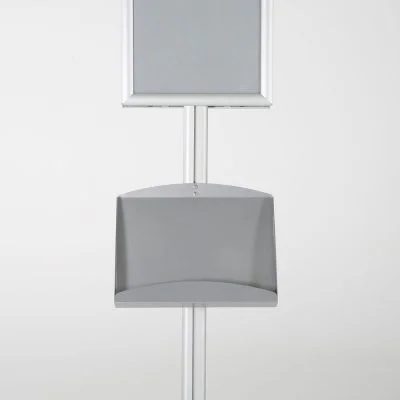free-standing-stand-in-silver-color-with-2-x-11X17-frame-in-portrait-and-landscape-and-2-x-5.58.5-steel-shelf-double-sided-11