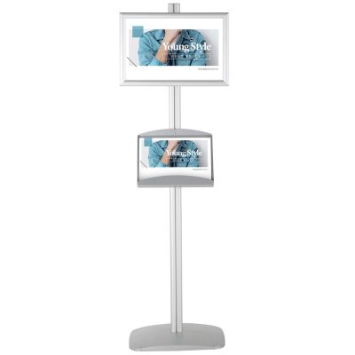 With 2 x (11X17) Frame In Portrait And Landscape And (2)  2 x (5.58.5) Steel Shelf