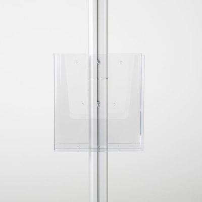 free-standing-stand-in-silver-color-with-2-x-11X17-frame-in-portrait-and-landscape-and-2-x-8.5x11-clear-pocket-shelf-double-sided-10