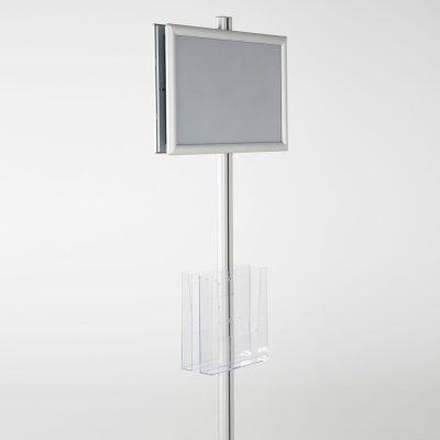 free-standing-stand-in-silver-color-with-2-x-11X17-frame-in-portrait-and-landscape-and-2-x-8.5x11-clear-pocket-shelf-double-sided-7