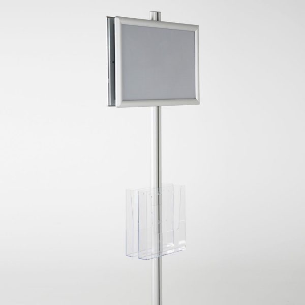 free-standing-stand-in-silver-color-with-2-x-11X17-frame-in-portrait-and-landscape-and-2-x-8.5x11-clear-pocket-shelf-double-sided-7